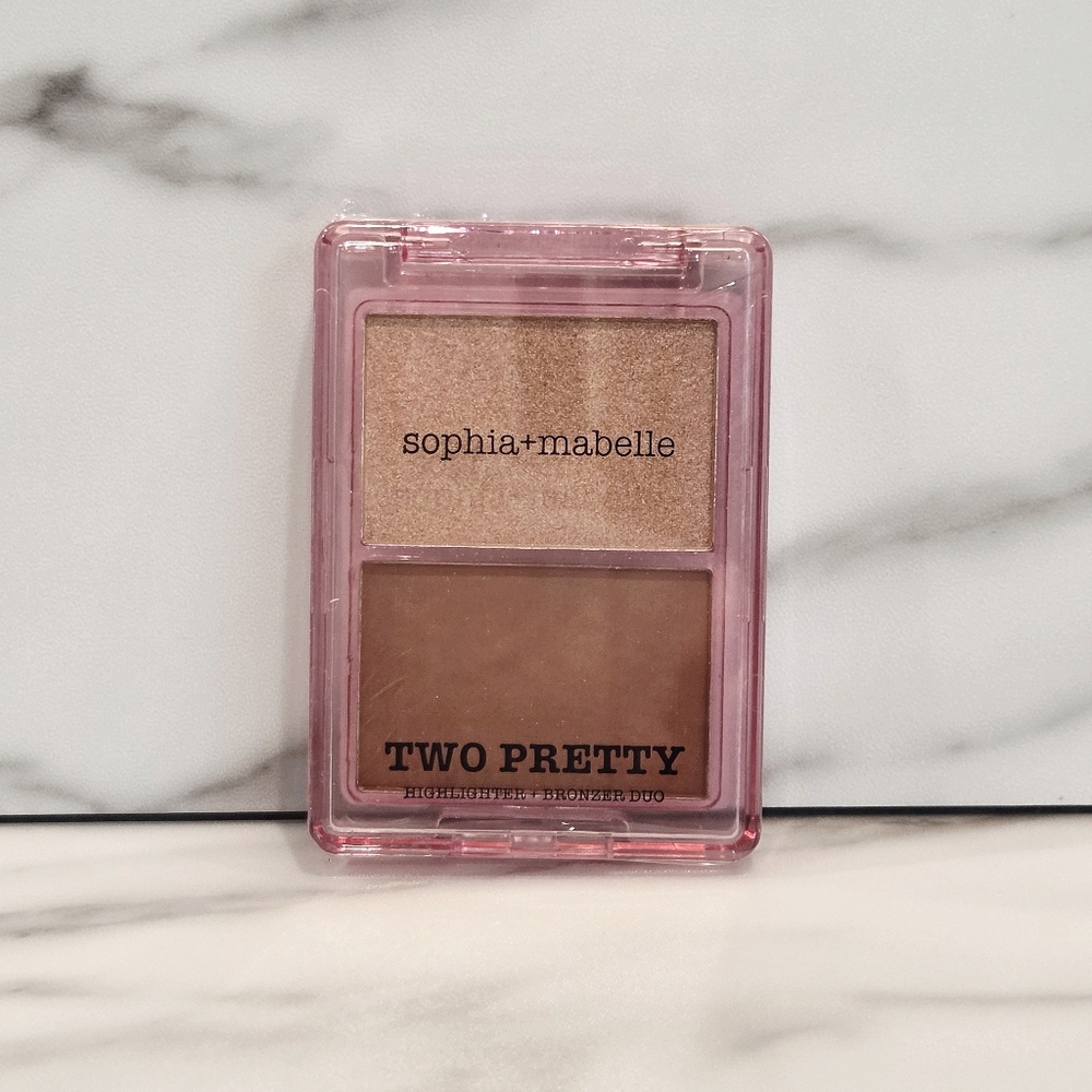Sophia Mabelle Two Pretty Highlighter & Bronzer In Sunlit Sand - NEW SEALED